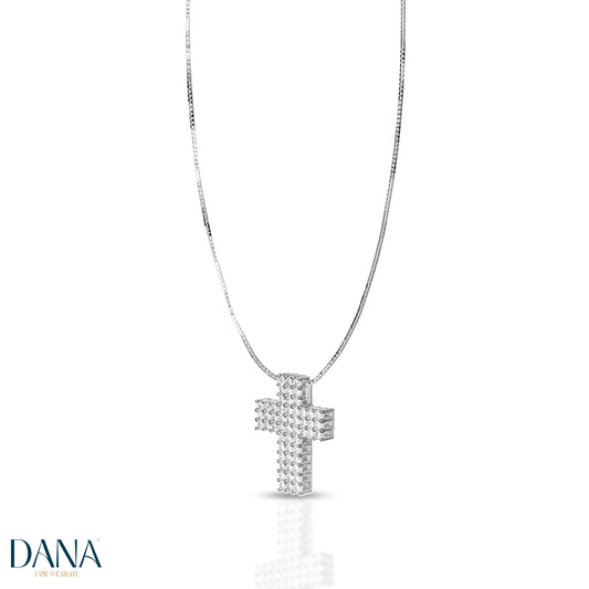 Collana da Uomo e da Donna con Croce Collezione Prisma DANA L'OR 9 CARATI