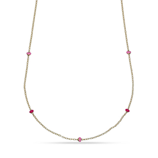 Collana da Donna con sfere in linea, filo singolo, Collezione Dana Pops - DANA L'OR 9 CARATI