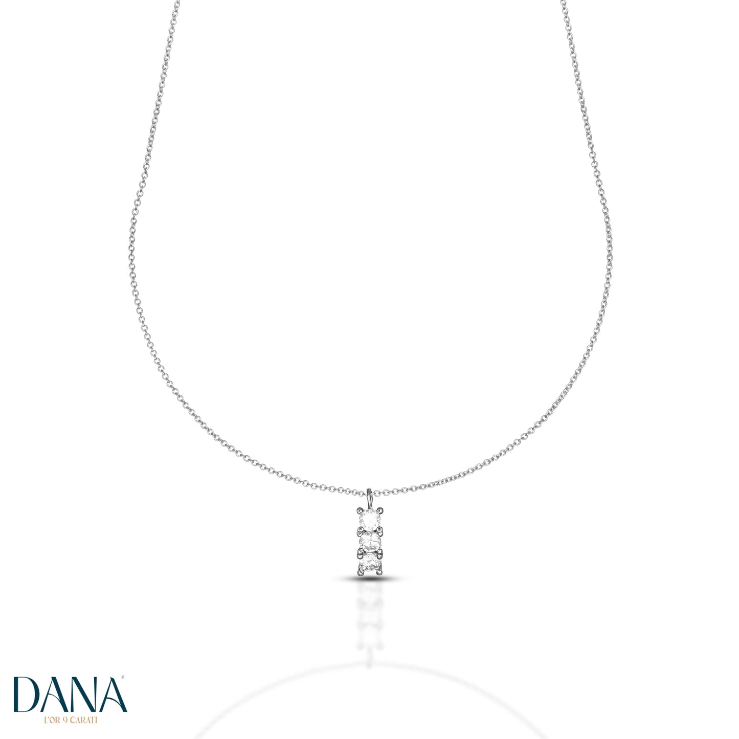 Collana da Donna Collezione Harmonia - Trilogy Lineare DANA L'OR 9 CARATI