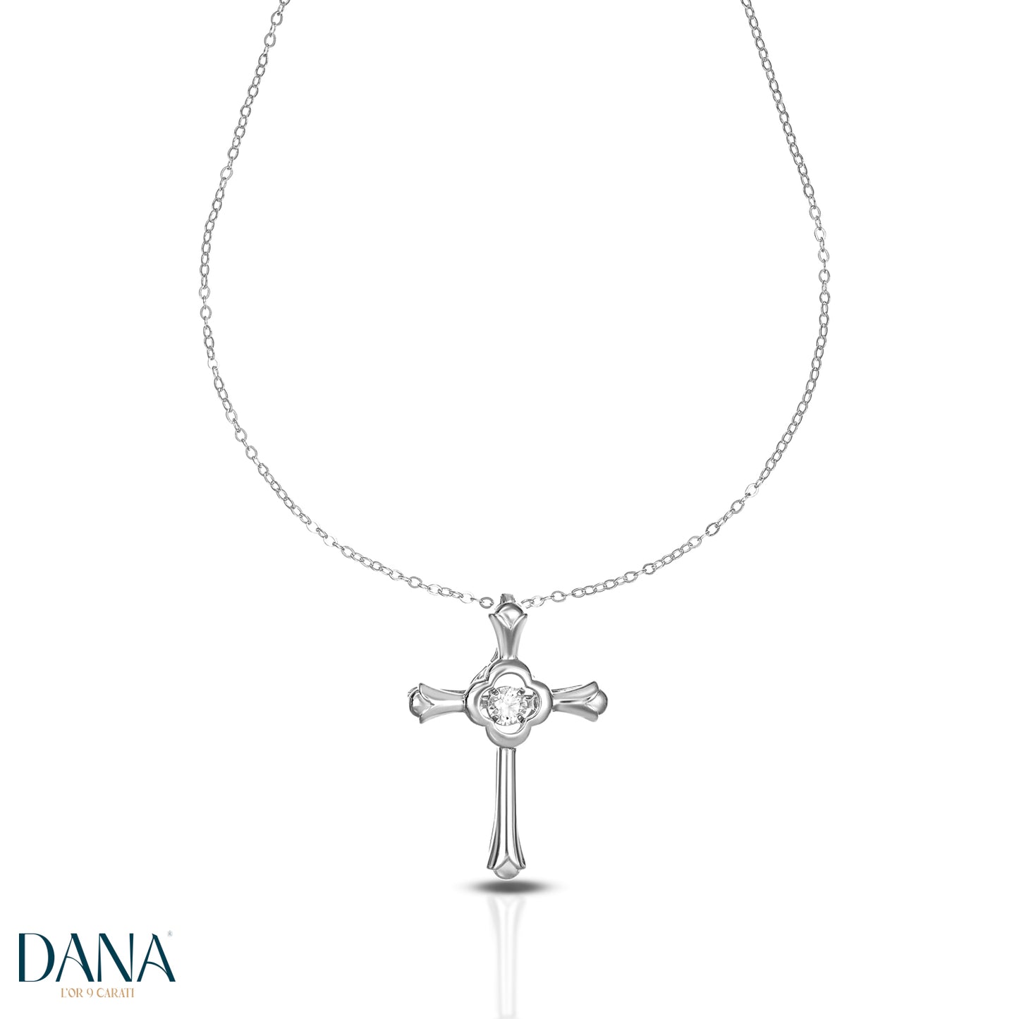 Collana donna con croce collezione eternelle oro 9 carati DANA L'OR 9 CARATI