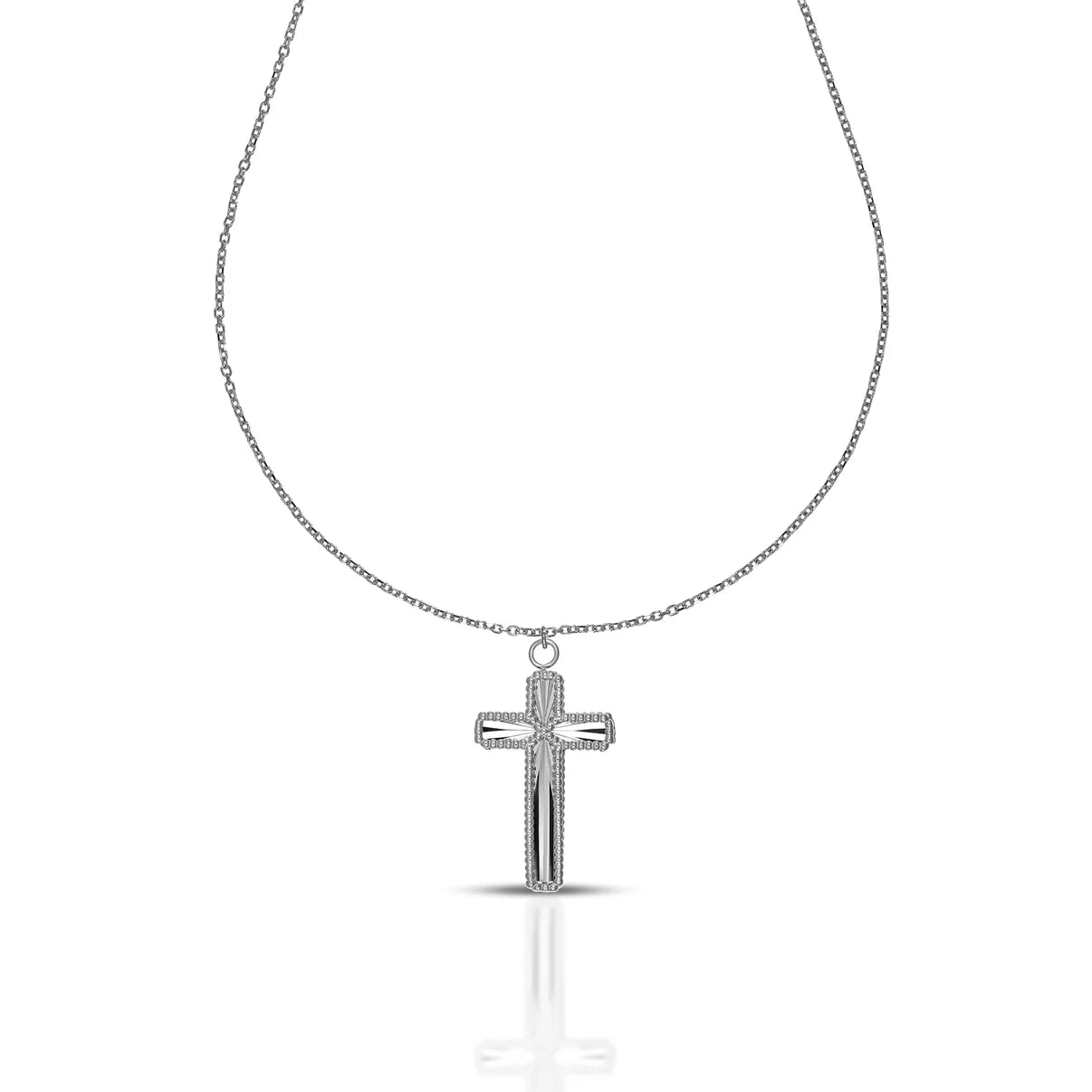 Collana croce double face collezione Corpus Lux oro 9 carati DANA L'OR 9 CARATI