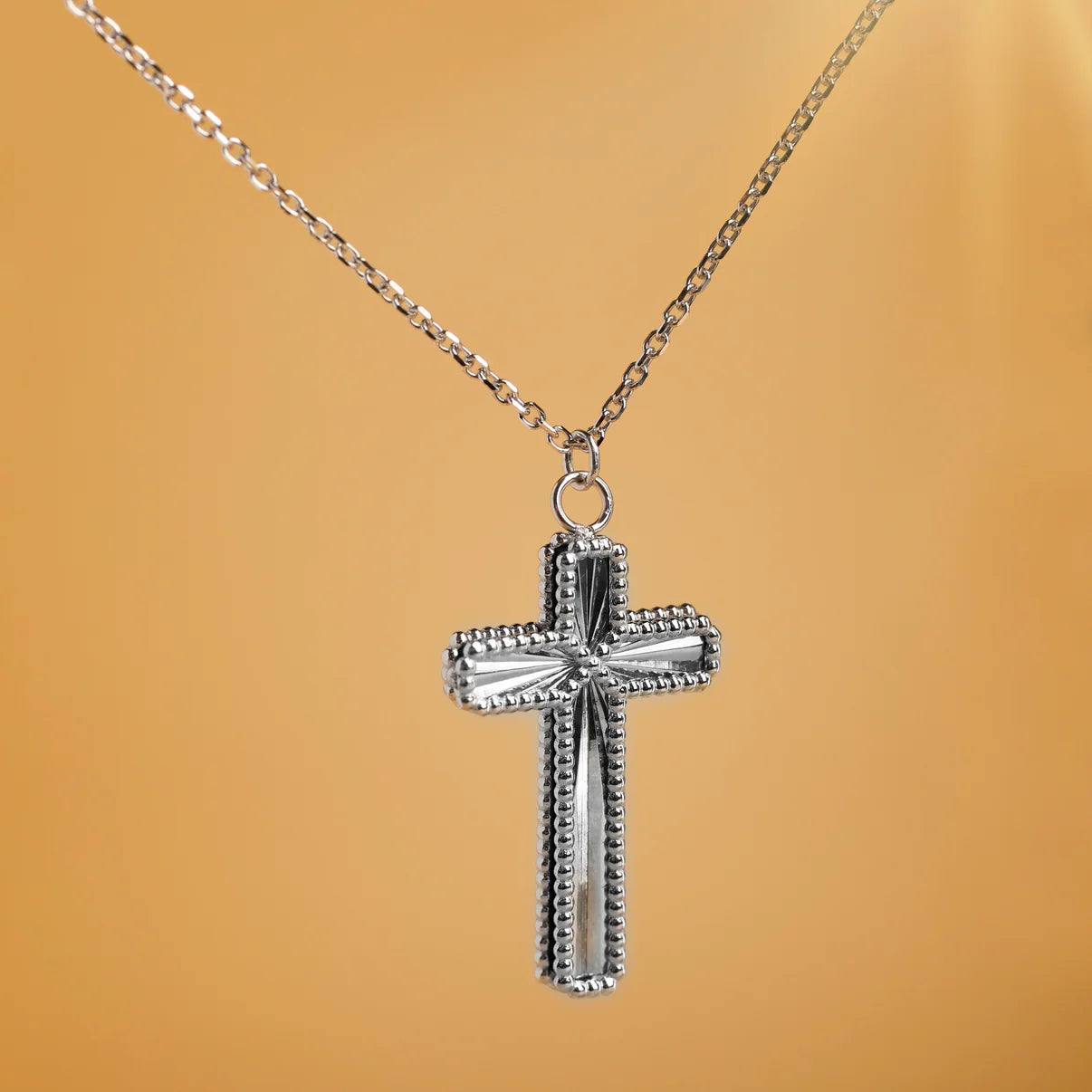 Collana croce double face collezione Corpus Lux oro 9 carati DANA L'OR 9 CARATI