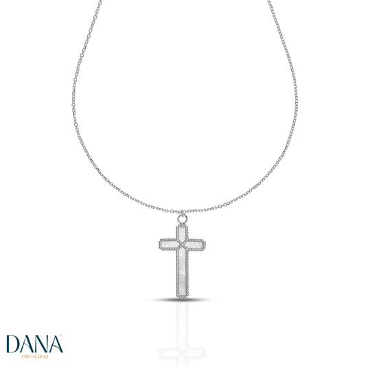 Collana croce double face collezione Corpus Lux oro 9 carati DANA L'OR 9 CARATI