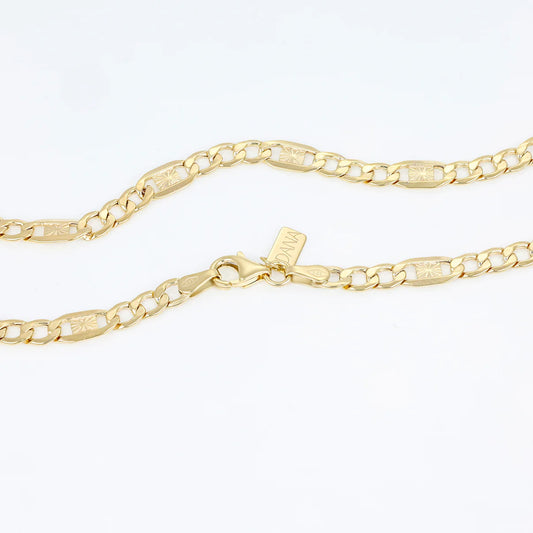 Bracelet gourmette pour homme DANA L'OR 9 CARATI en or 9 carats 