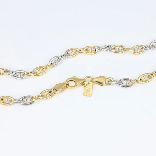 Bracelet gourmette pour homme DANA L'OR 9 CARATI en or 9 carats 