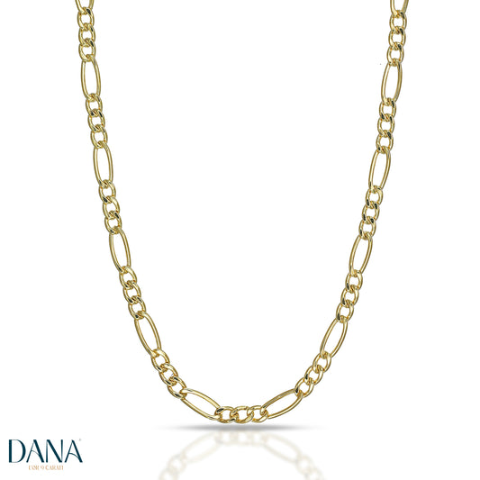 Collana da Uomo "Collezione Timeless" Figaro 3+1 DANA L'OR 9 CARATI