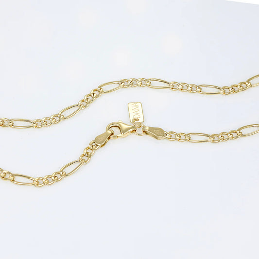 Bracelet gourmette pour homme DANA L'OR 9 CARATI en or 9 carats 