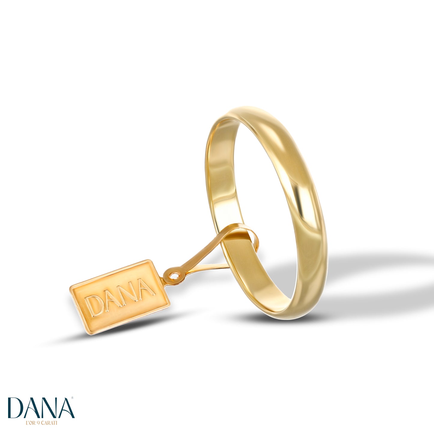 Fede Bombata da 3,4 mm DANA L'OR 9 CARATI