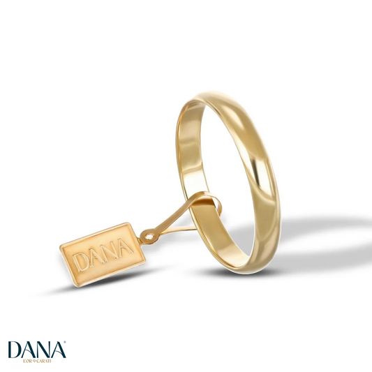 Fede Bombata da 3,4 mm - DANA L'OR 9 CARATI