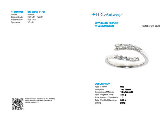 Anello Contrarie "Silk" Collection HRD ANTWERP