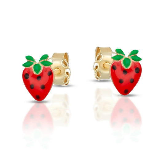 Orecchini Baby Dana Petit - Fragola - DANA L'OR 9 CARATI