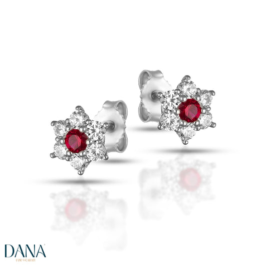 Orecchini da Donna a lobo Collezione Flora DANA L'OR 9 CARATI