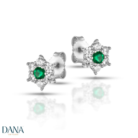 Orecchini da Donna a lobo Collezione Flora DANA L'OR 9 CARATI