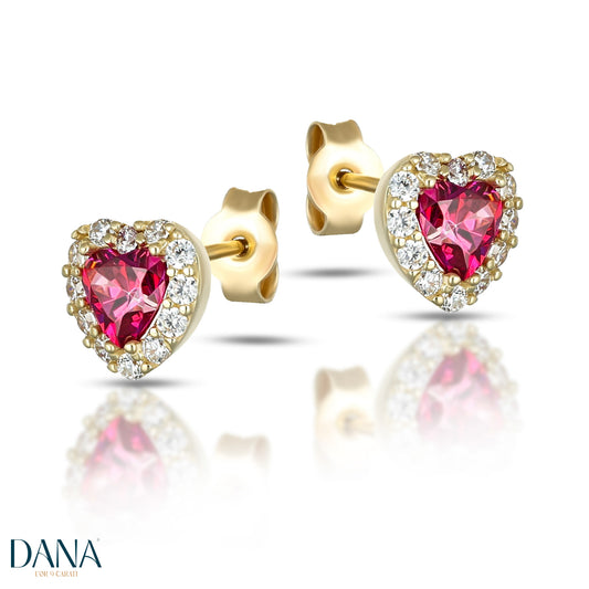 Orecchini cuori oro 9 carati DANA L'OR 9 CARATI