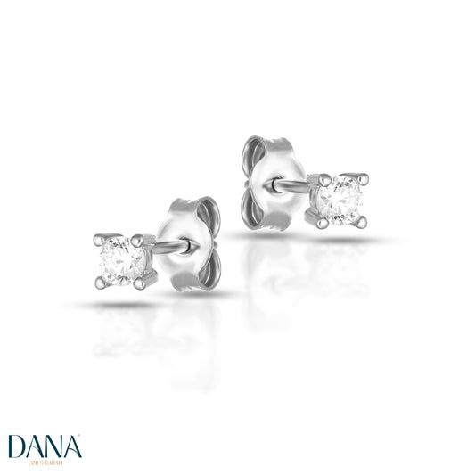 Orecchini da Donna Collezione Harmonia - Modello Punto Luce a Lobo DANA L'OR 9 CARATI