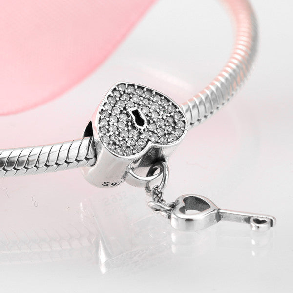 CHARM CUORE LUCCHETTO LES FOLIES