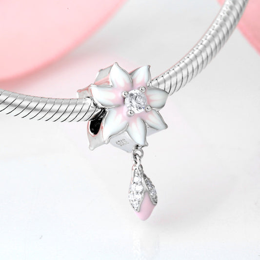 LES FOLIES PINK CHERRY BLOSSOM CHARM