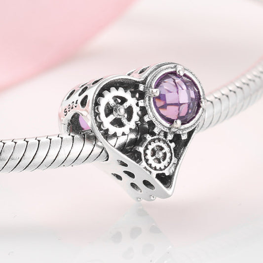 LES FOLIES GEAR HEART CHARM