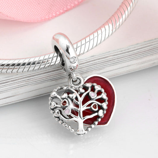 LES FOLIES TREE OF LIFE HEART CHARM