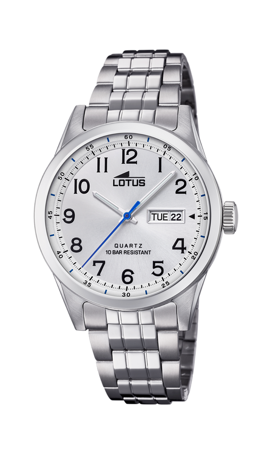 LOTUS CLASSIC STEEL WHITE WATCH 