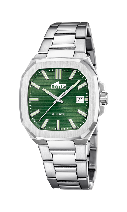 Orologio Lotus 19047/3 verde cinghia acciaio inossidabile, uomo