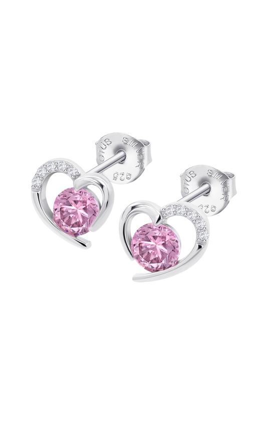 Lotus Silver Heart Earrings LP3106-4/2 Silver, Women