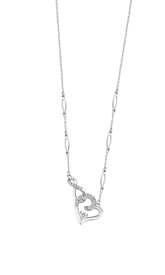 COLLANA CUORE LOTUS SILVER MOMENTS LP3518-1/1 ARGENTO, DONNA
