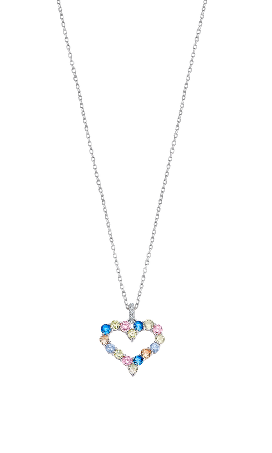 LOTUS SILVER IT GIRL HEART NECKLACE LP3536-1/1 SILVER, WOMEN
