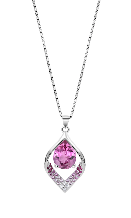 LOTUS SILVER NECKLACE LP3711-1/2 SILVER, WOMEN