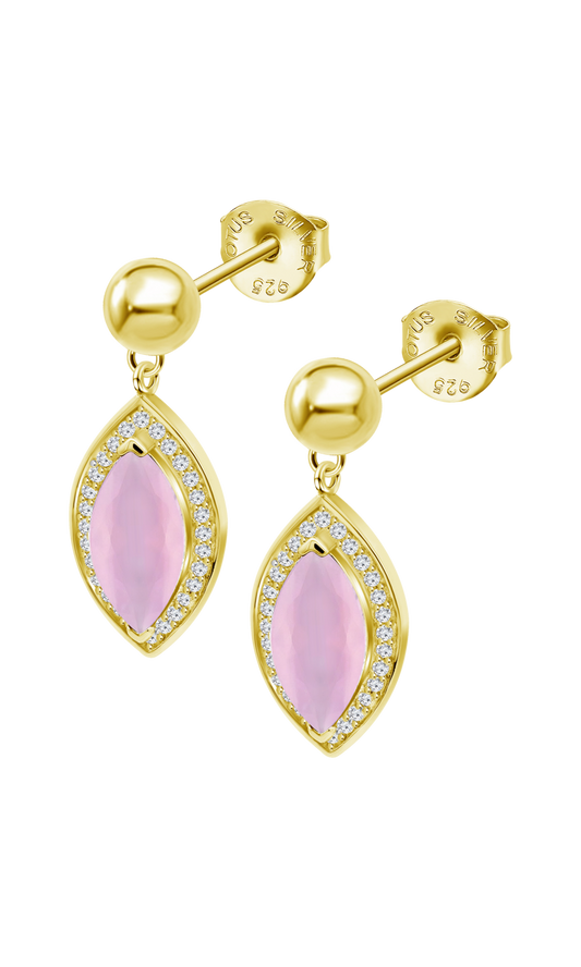 LOTUS SILVER EARRINGS LP3787-4/3 SILVER, WOMEN