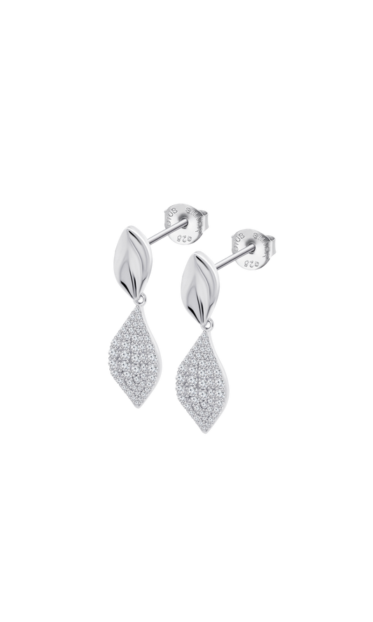 ORECCHINI LOTUS SILVER GLAM COLLECTION LP3843-4/1 ARGENTO, DONNA