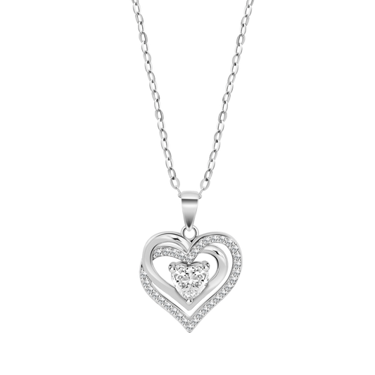 COLLANA CUORE LOTUS SILVER LP3706-1/1 ARGENTO, DONNA