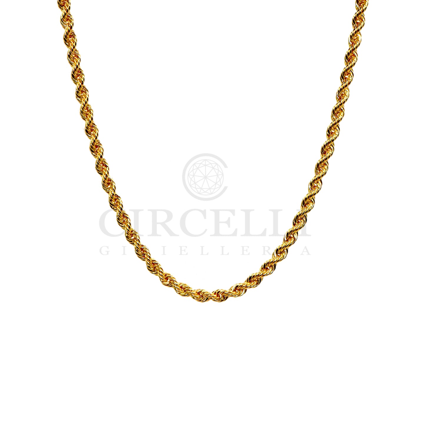 Collana corda oro 18k
