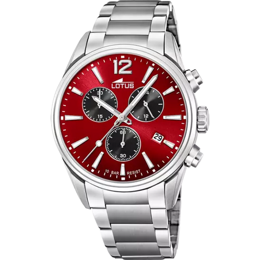 OROLOGIO LOTUS CHRONO ROSSO UOMO