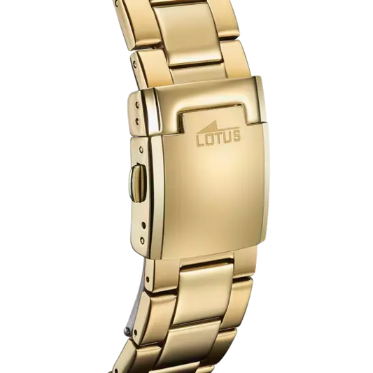 Montre Lotus 18802/2 noire, bracelet en acier inoxydable 316L, pour homme