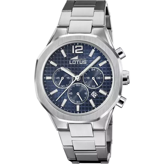OROLOGIO LOTUS CON CRONOGARFO AZZURRO UOMO
