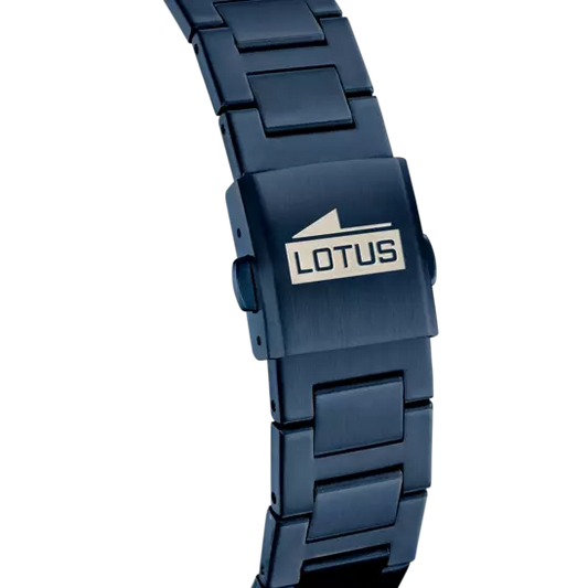 Montre chronographe bleue pour homme Lotus