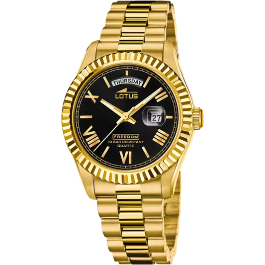 MONTRE LOTUS FREEDOM POUR HOMME EN OR 