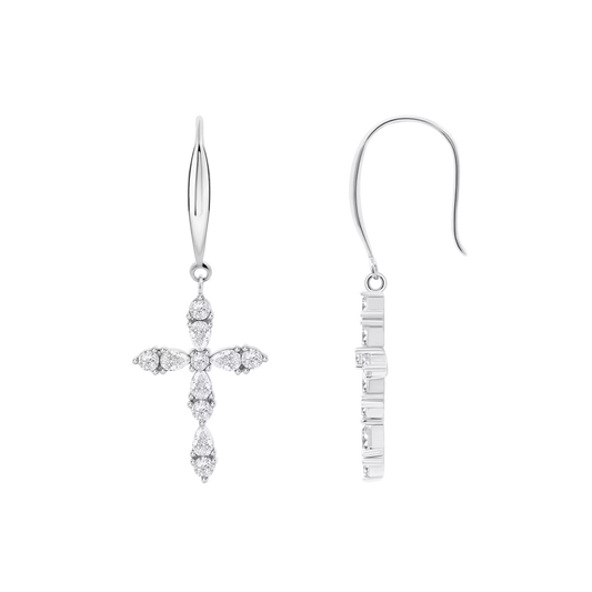 Orecchini croce Lotus Silver LP3915-4/1