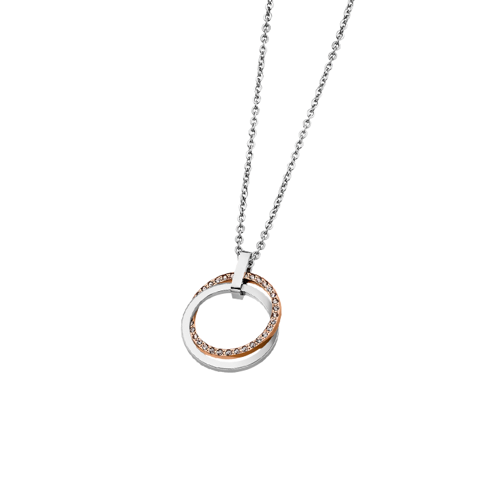 COLLANA GEOMETRICO LOTUS STYLE LS1780-1/2 ACCIAIO INOSSIDABILE 316L, DONNA