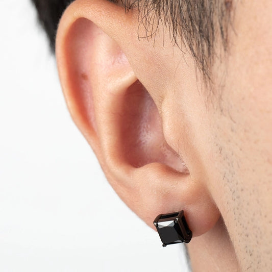 Lotus Style LS2166-4/2 316L Stainless Steel Earrings, Men