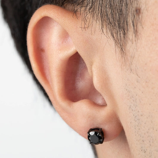 Lotus Style LS2167-4/2 316L Stainless Steel Earrings, Men