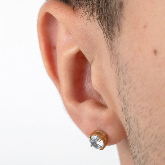 Lotus Style LS2167-4/3 316L Stainless Steel Earrings, Men